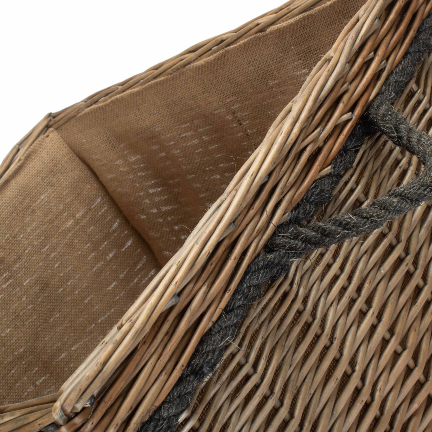 Antique Wash Willow Square Storage Basket Size 3 - Large - REGN