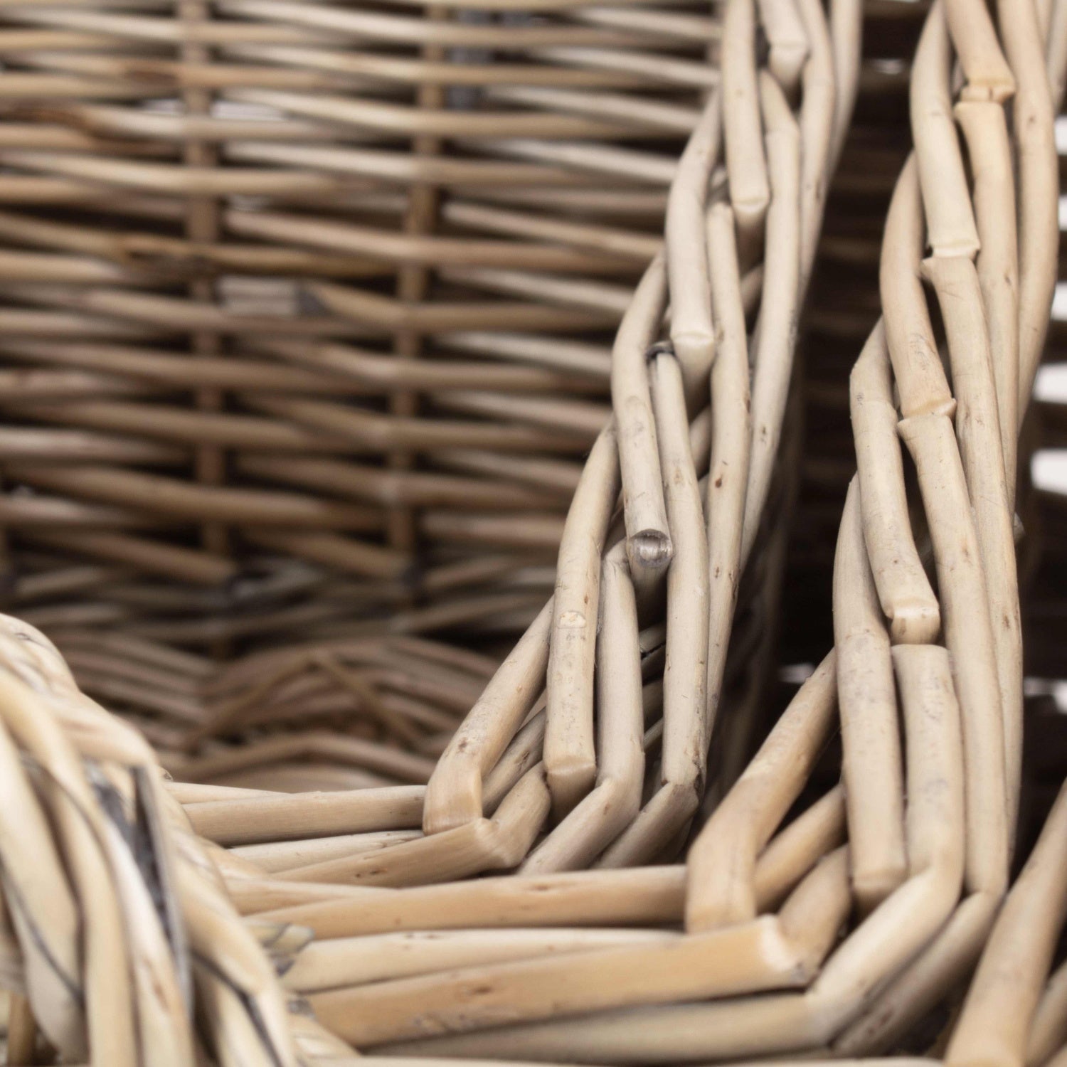 Antique Wash Willow Tapered Storage Baskets Set of 3 - REGN