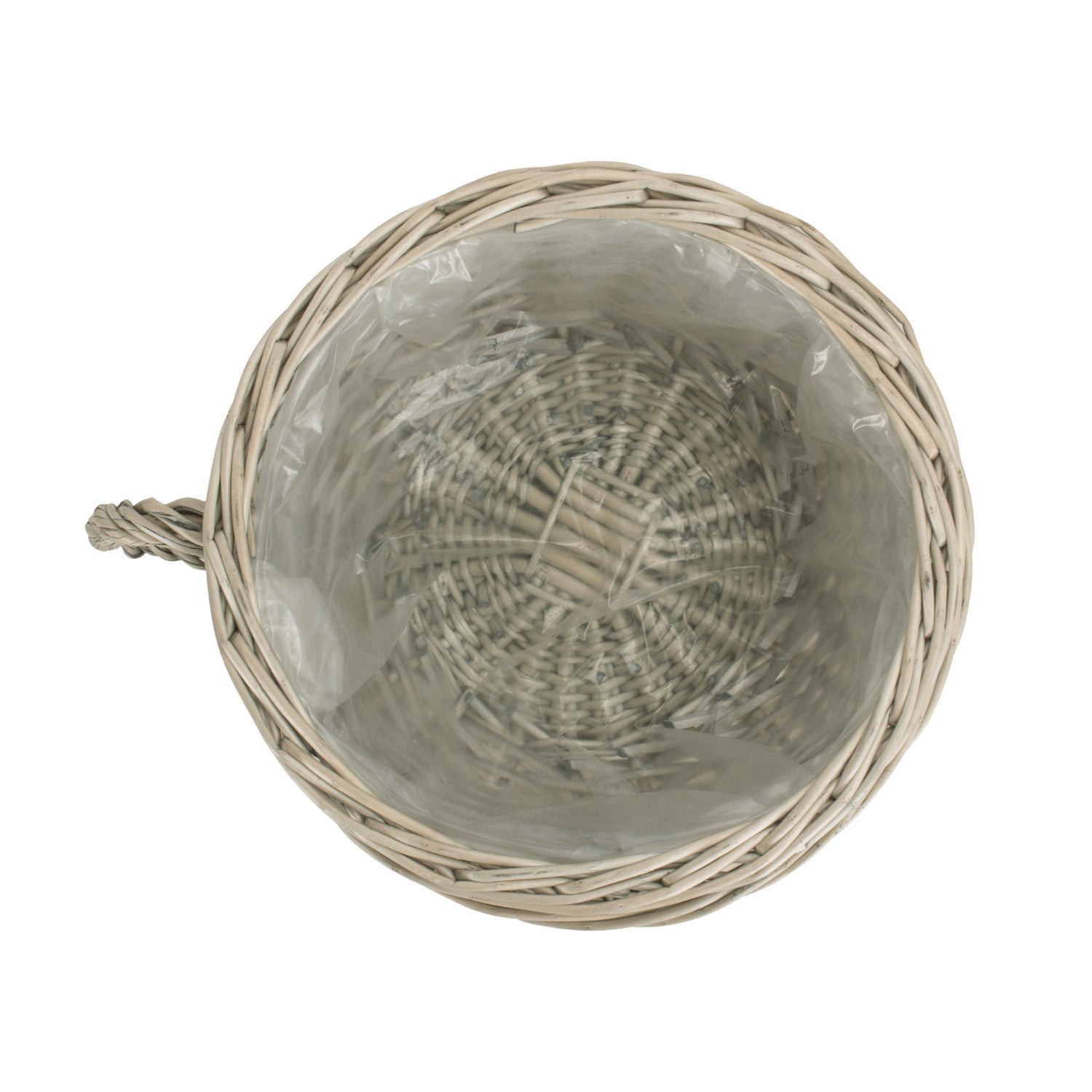 Antique Wash Willow Tea Cup Planter with Plastic Lining - REGN