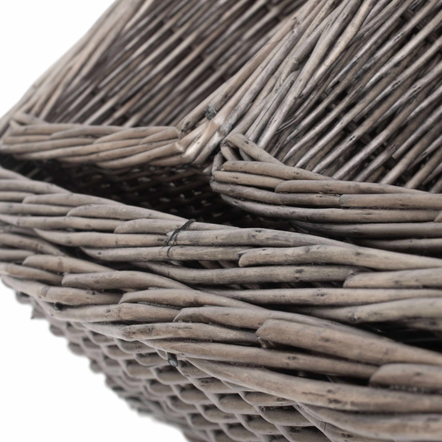 Antique Wash Willow Tray Baskets Set 4 - REGN