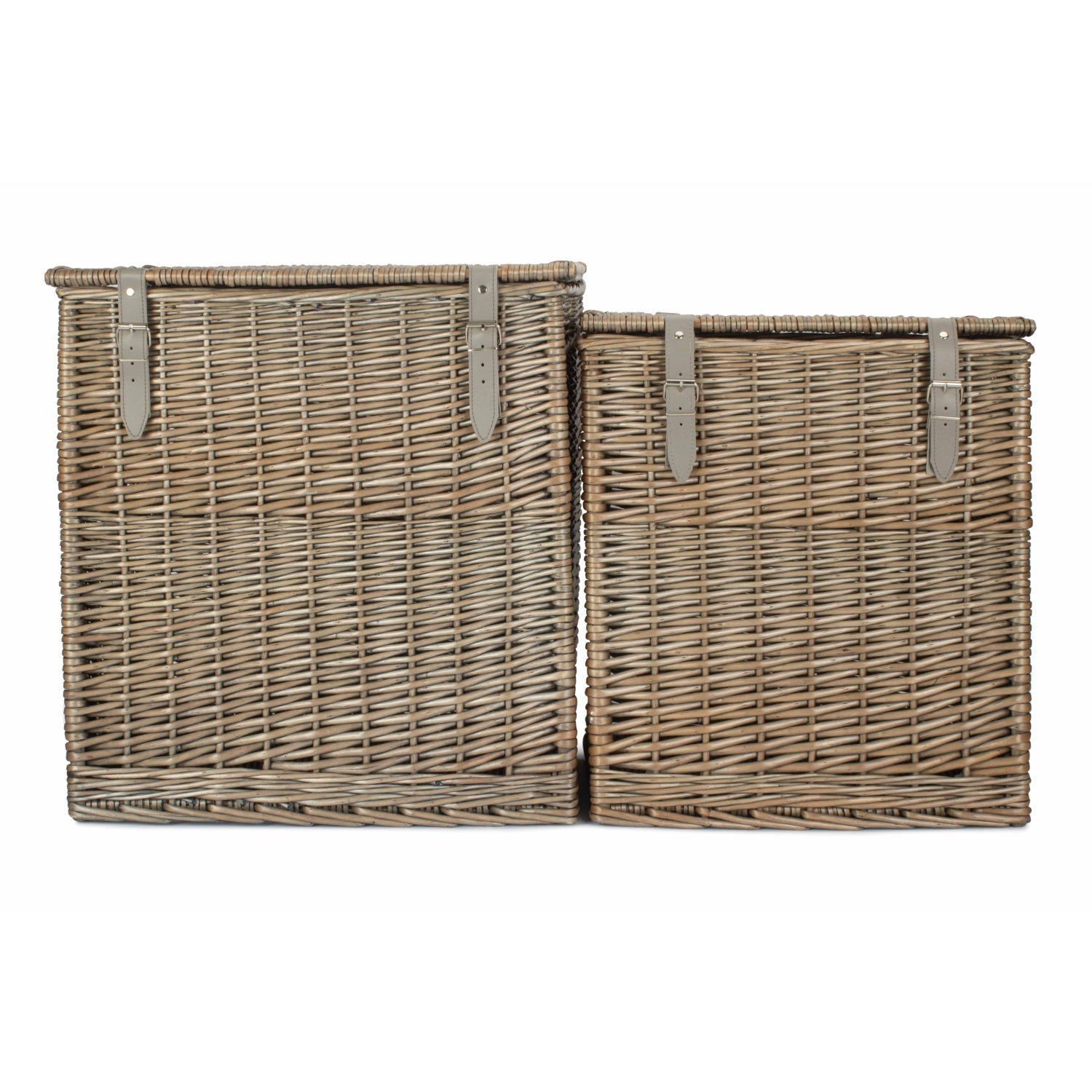 Antique Wash Willow Vintner Storage Hamper Set 2 - REGN