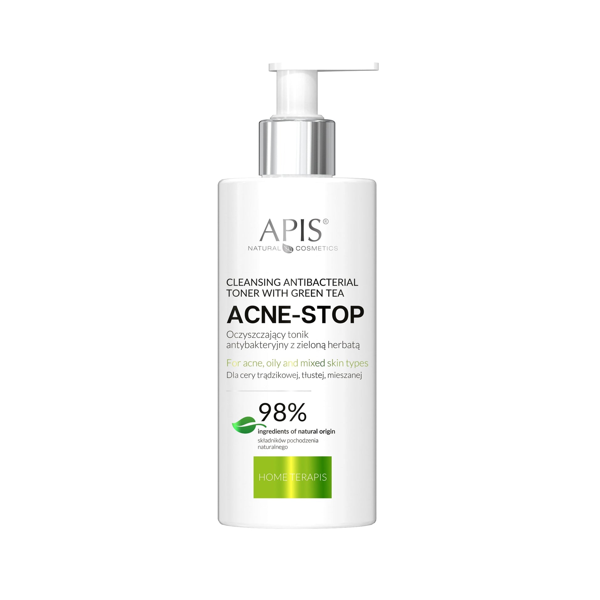 Apis ACNE-STOP Home terApis Antibacterial Cleansing Toner with Green Tea | 300ml - REGN