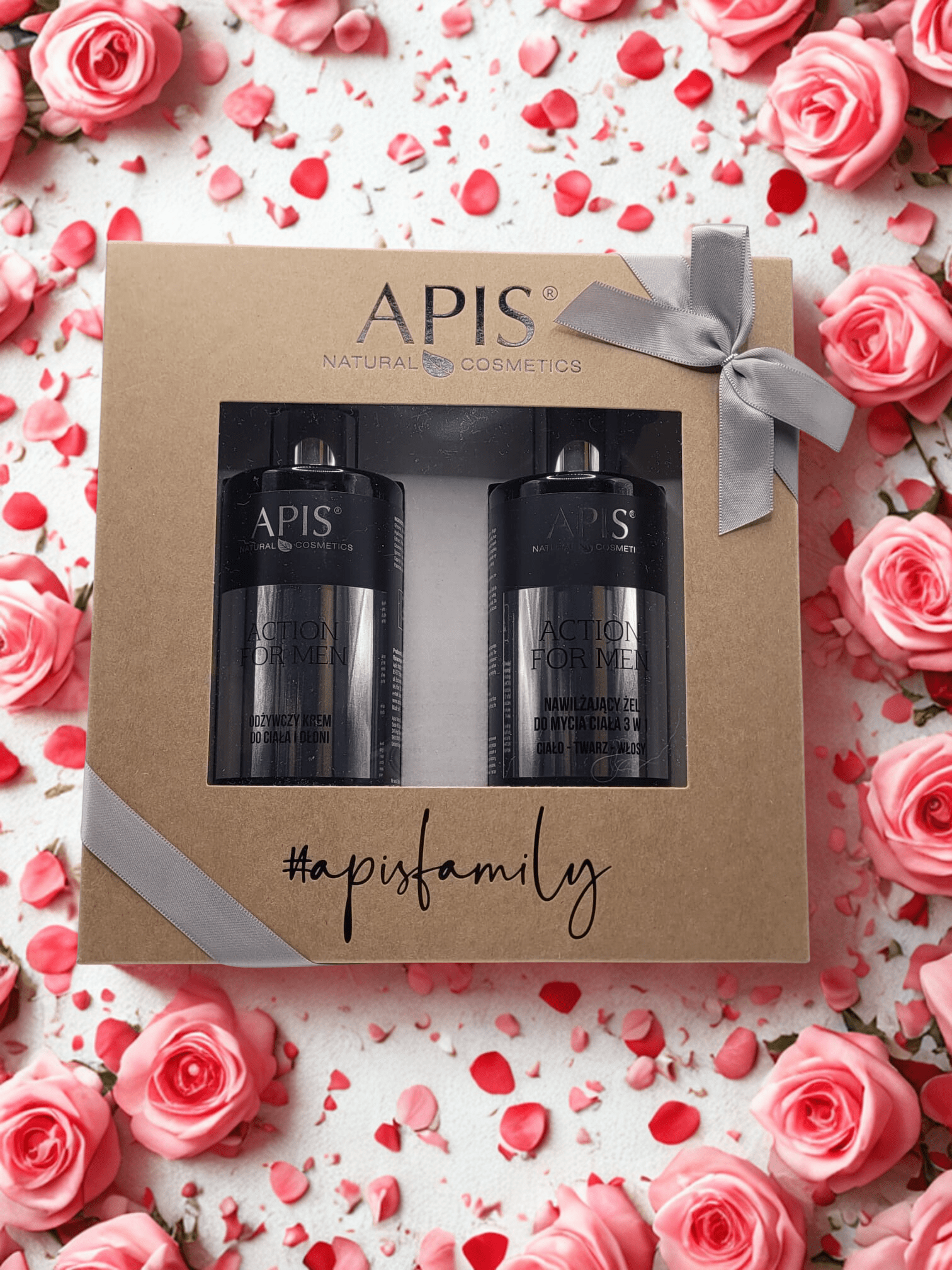Apis Action for Men Gift Set | 3-in-1 Gel 300 ml & Moisturising Cream 300 ml - REGN