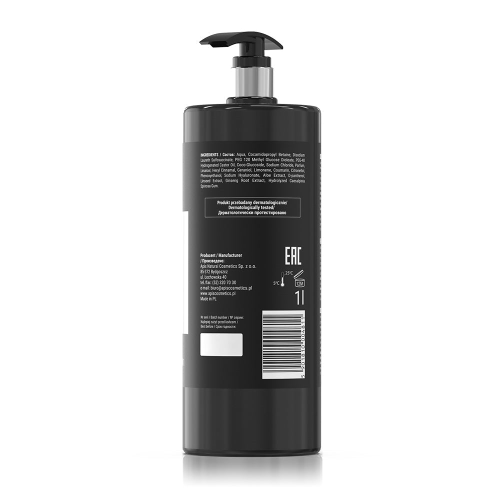 Apis ACTION FOR MEN Moisturising 3-in-1 Body Wash Gel | 1L - REGN