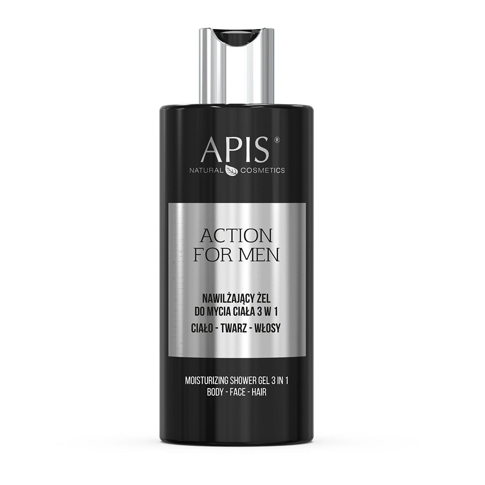 Apis ACTION FOR MEN Moisturising 3-in-1 Body Wash Gel | 300ml - REGN