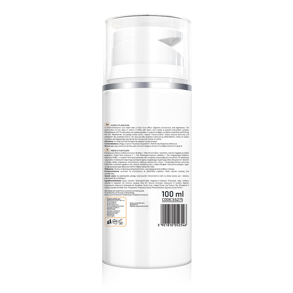 Apis ADENO-C Flash Glow Energising Face Cream | 100ml - REGN
