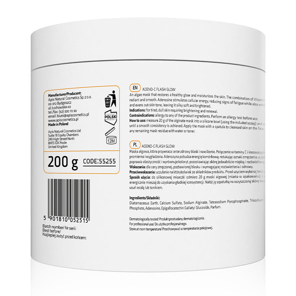 Apis ADENO-C Flash Glow Illuminating Algae Mask | 200g - REGN