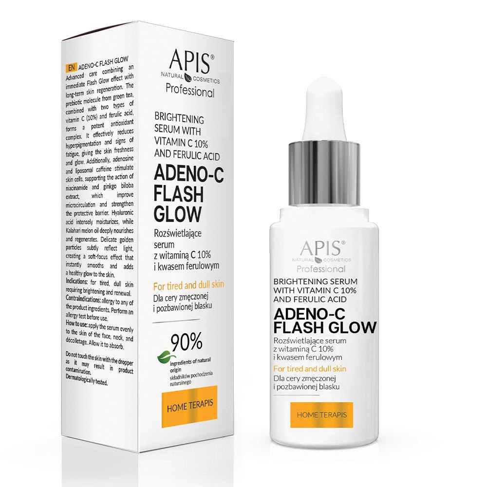 Apis ADENO-C Flash Glow Illuminating Face Serum | 30ml - REGN