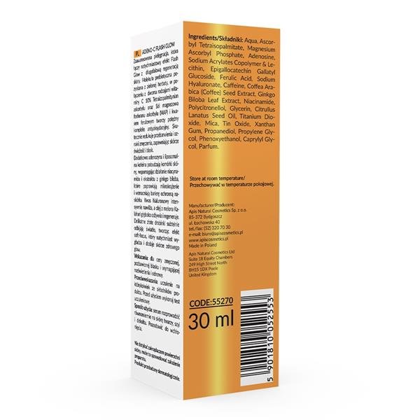 Apis ADENO-C Flash Glow Illuminating Face Serum | 30ml - REGN