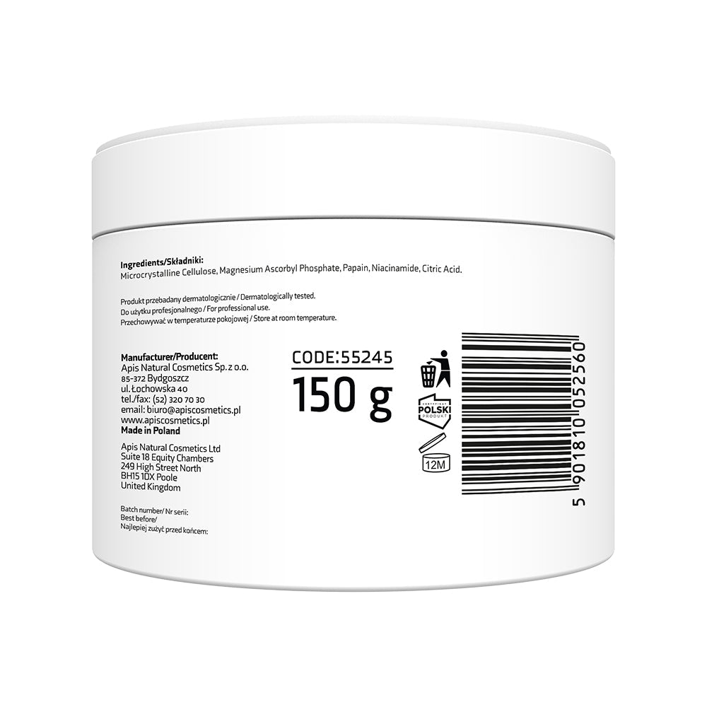 Apis ADENO‑C Flash Glow Enzymatic Powder Peel | 150 g - REGN