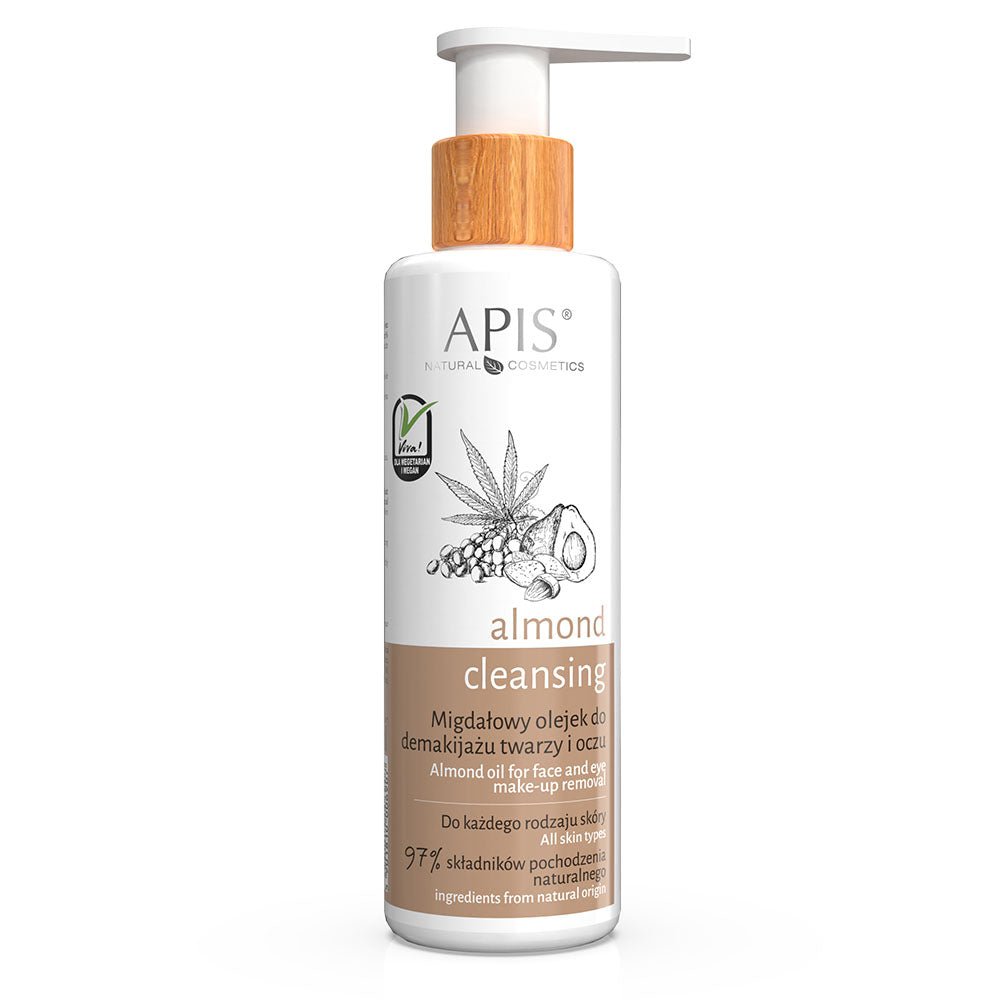 Apis ALMOND CLEANSING – Almond Oil Makeup Remover for Face and Eyes | 150 ml - REGN