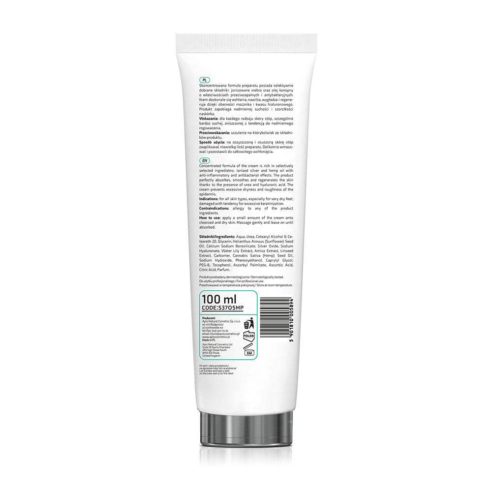 Apis API-PODO regenerating & moisturising foot cream with 20% urea and ionised silver - intense hydration and regeneration | 100ml - REGN