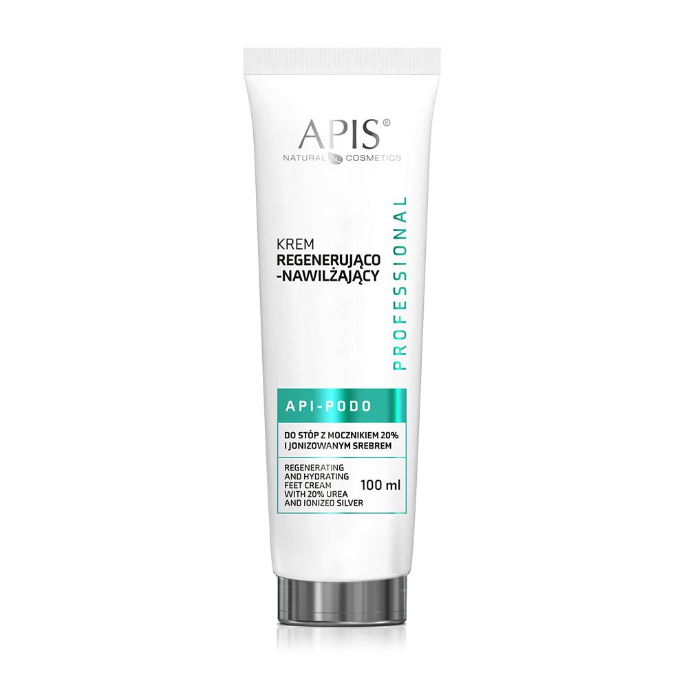 Apis API-PODO regenerating & moisturising foot cream with 20% urea and ionised silver - intense hydration and regeneration | 100ml - REGN