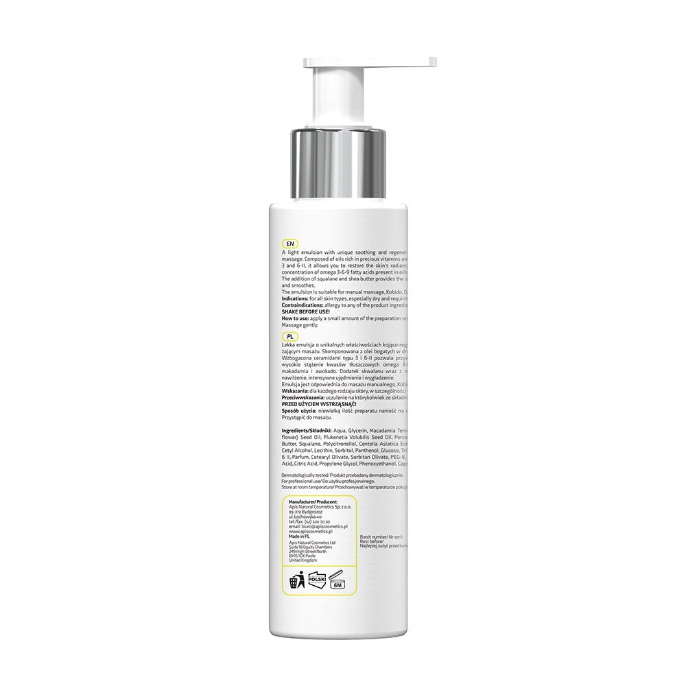 Apis Ceramide Repair Face Massage Oil Emulsion with Ceramides | 150ml - REGN