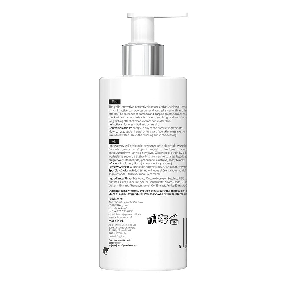 Apis Cleansing Face Wash Gel with Activated Charcoal | 300ml - REGN