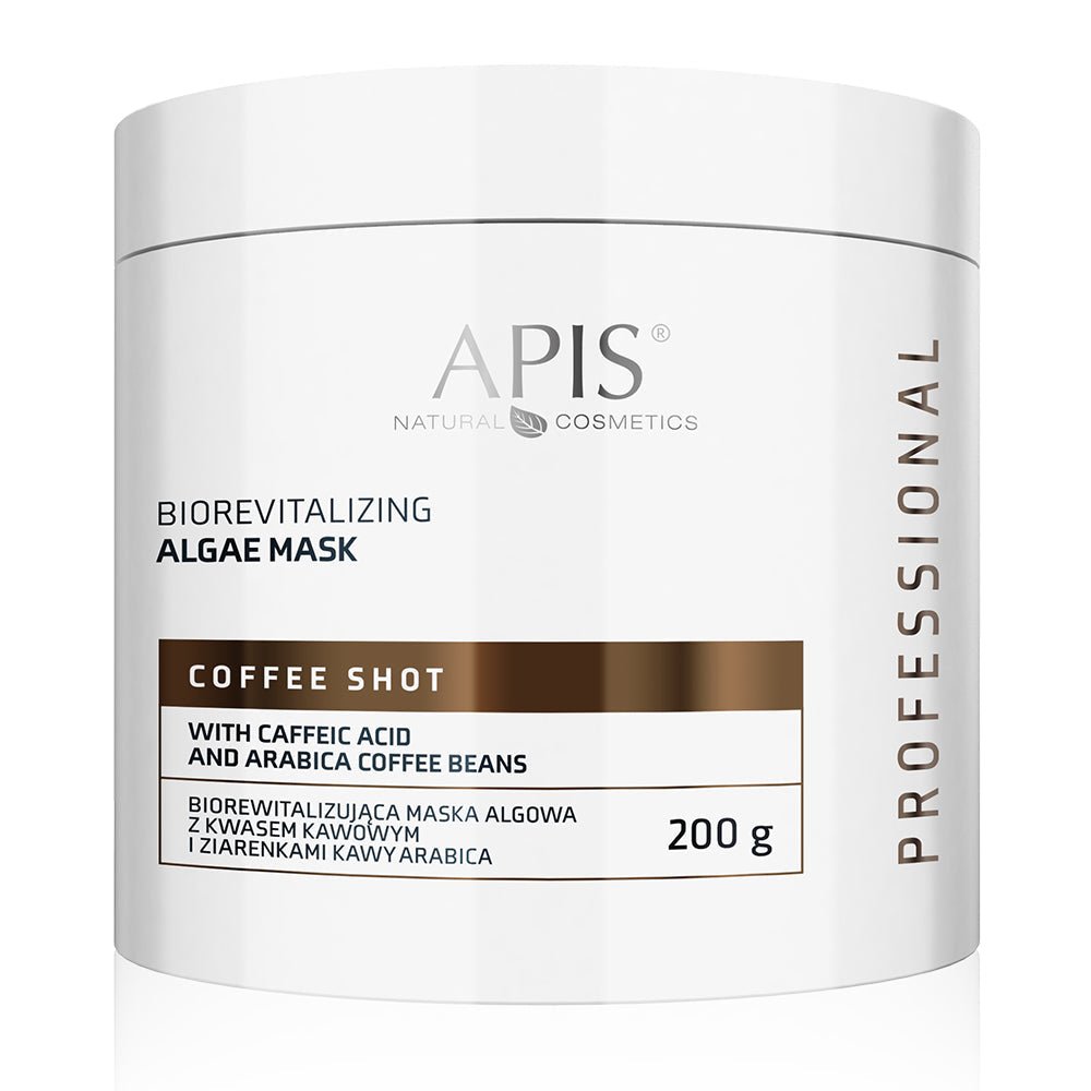 Apis COFFEE SHOT Biorevitalising Algae Mask with Caffeic Acid and Arabica Coffee | 200g - REGN