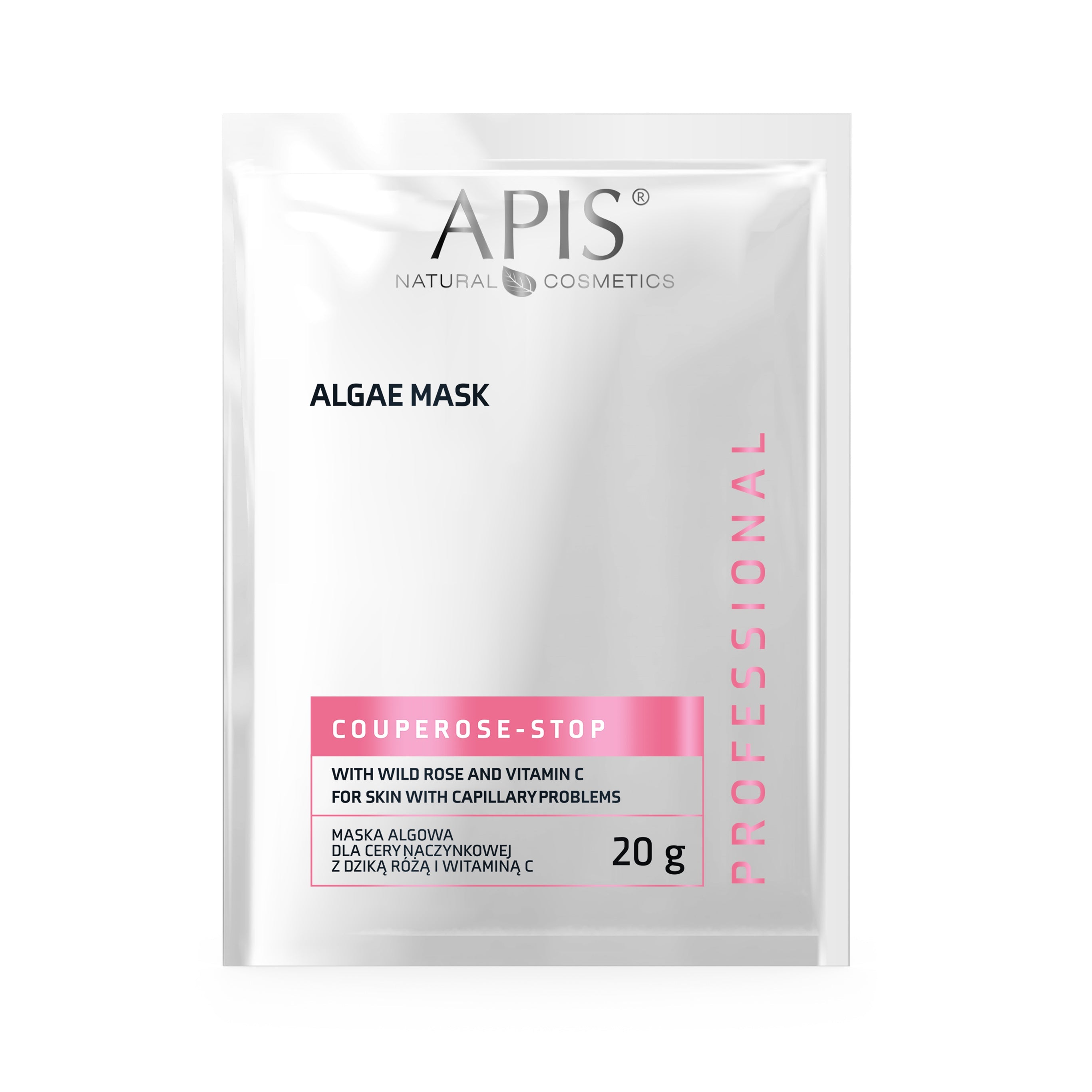Apis Couperose‑Stop Algae Mask with Wild Rose & Vitamin C | 20 g - REGN