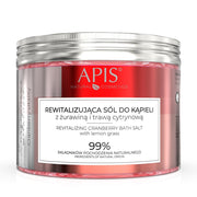 Apis CRANBERRY VITALITY Revitalising Bath Salt with Cranberry and Lemongrass | 650g - REGN