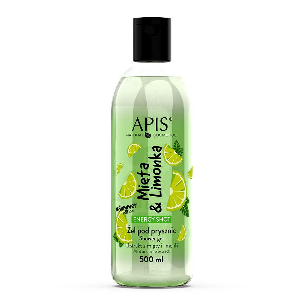 Apis Energy Shot Mint & Lime Shower Gel | 500ml - REGN