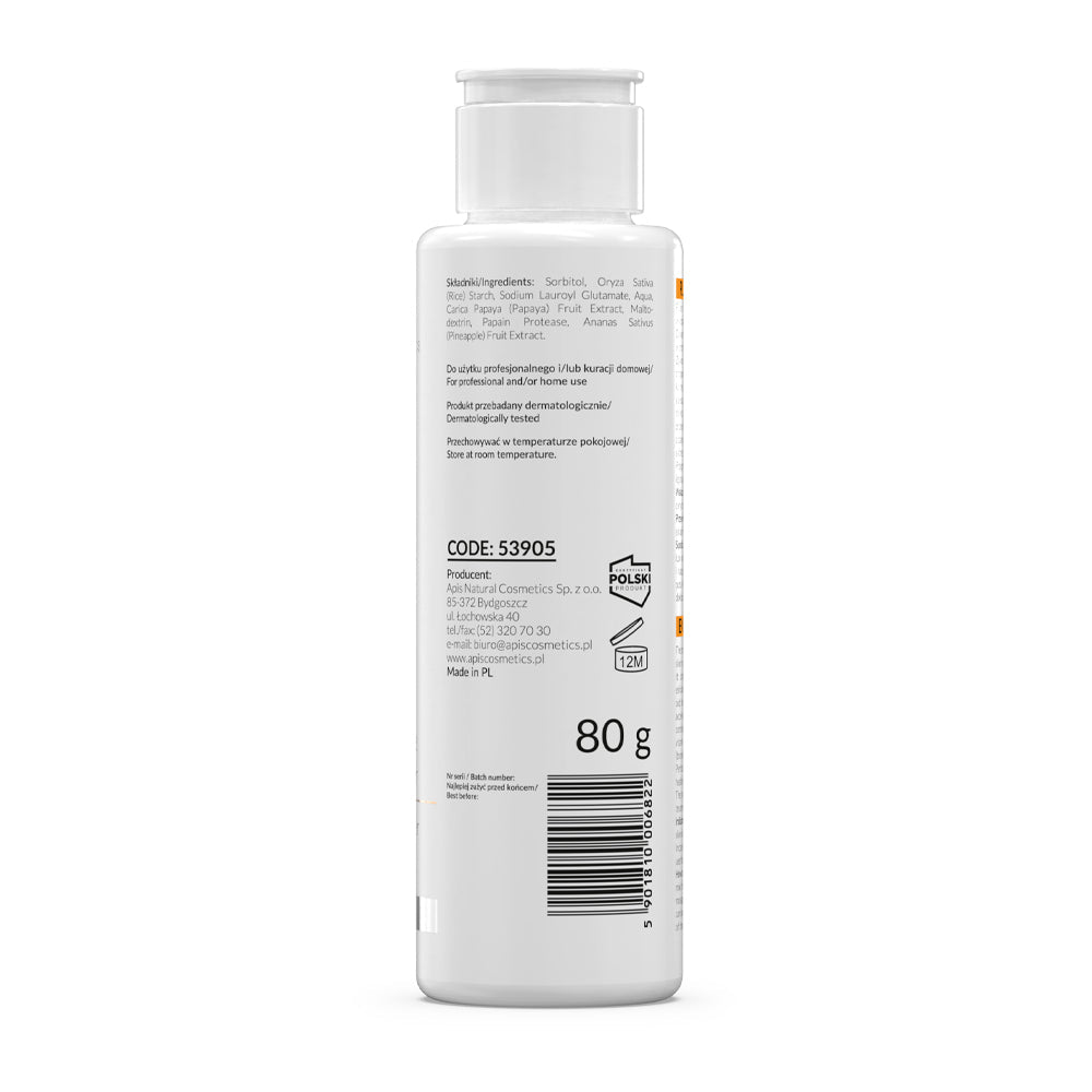 Apis Enzymatic Cleansing Powder | Gentle Exfoliation | 80 g - REGN
