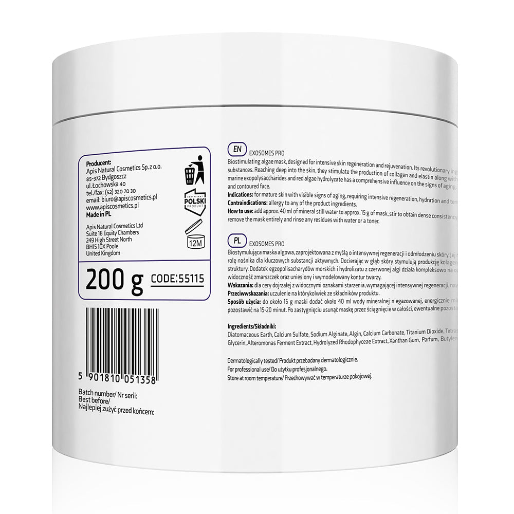 Apis EXOSOMES PRO Biostimulating Algae Mask with Plant Exosomes | 200g - REGN