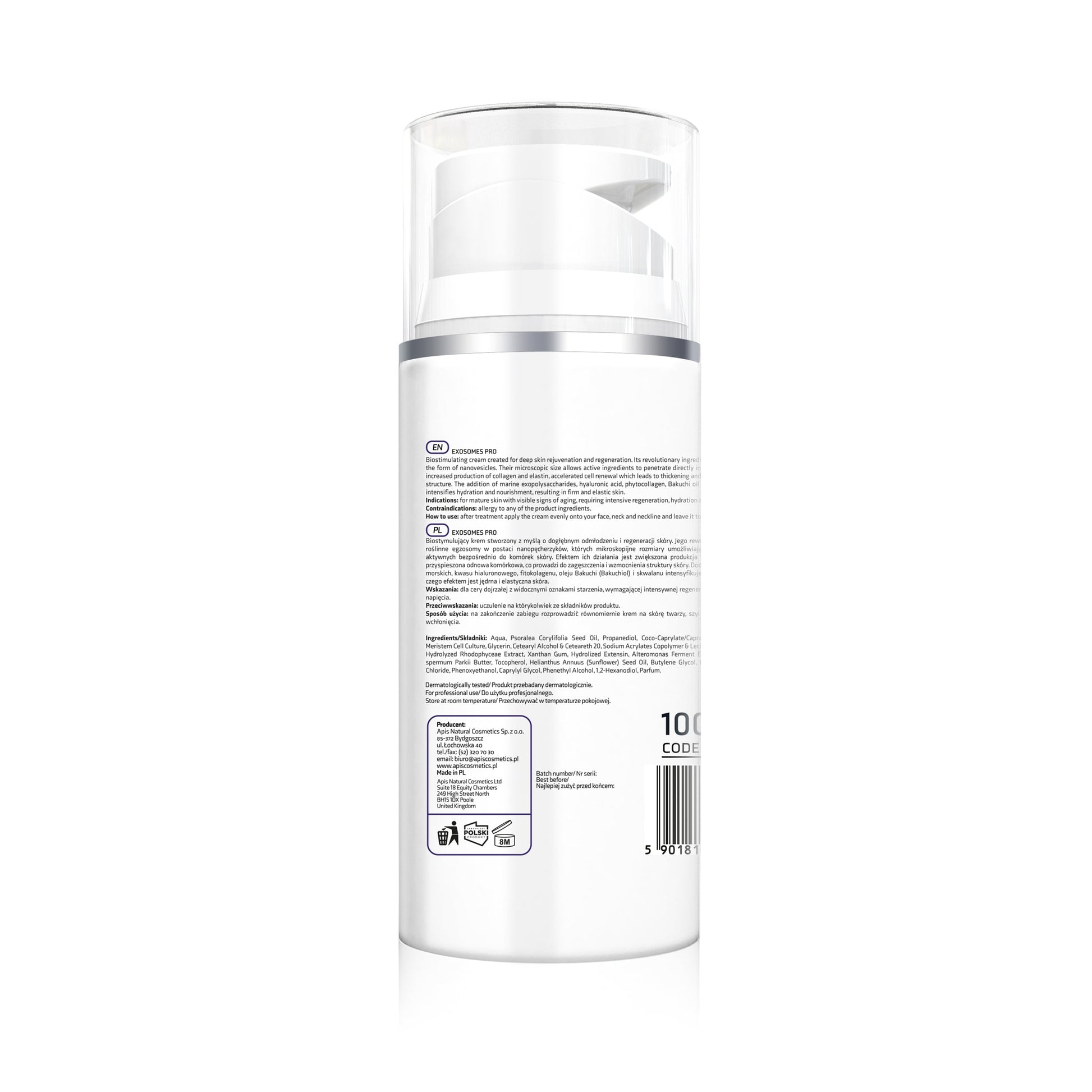 Apis EXOSOMES PRO Biostimulating Cream with Plant Exosomes | 100ml - REGN