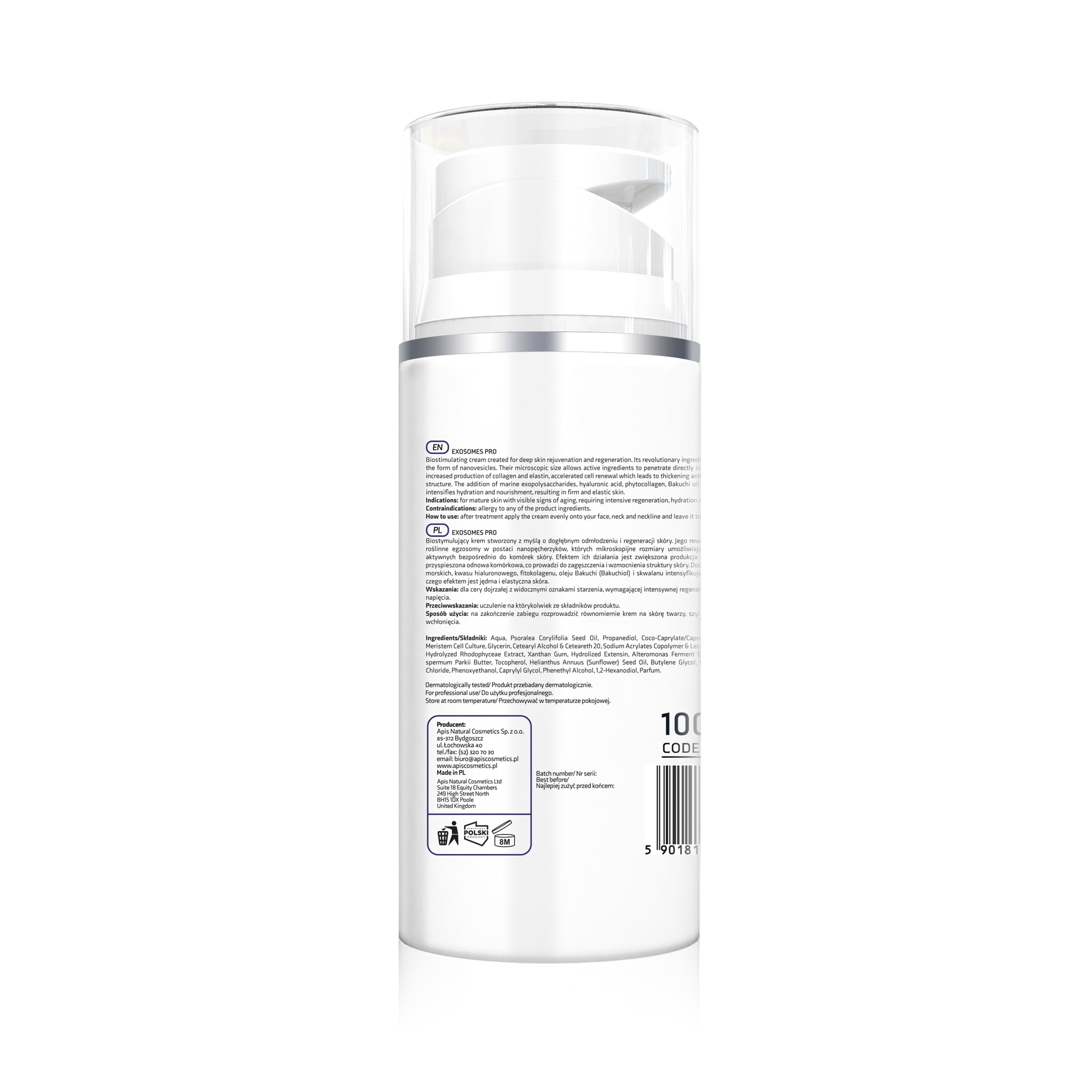 Apis EXOSOMES PRO Biostimulating Cream with Plant Exosomes | 100ml - REGN