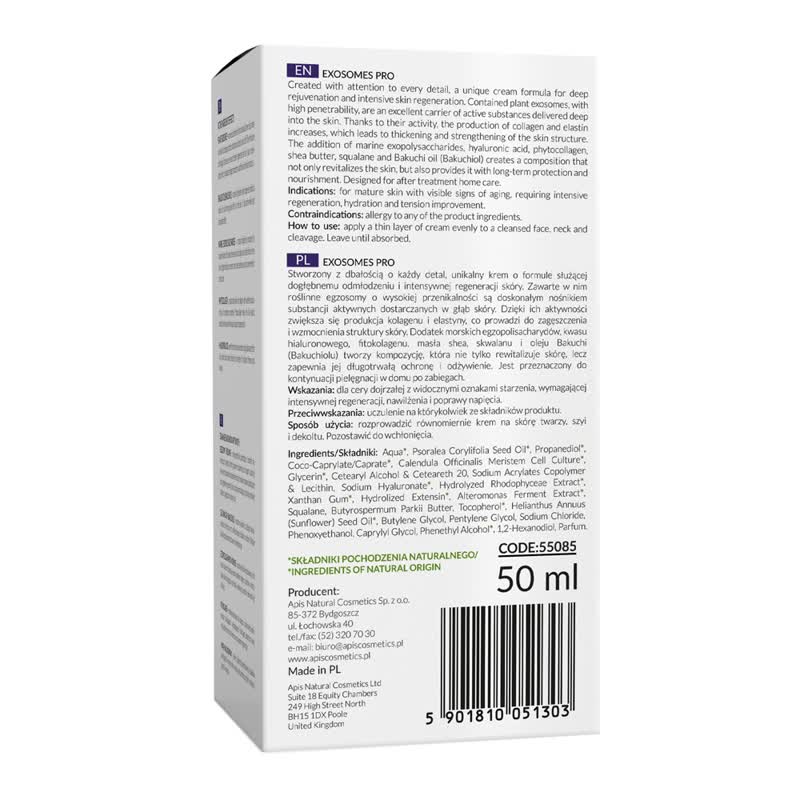 Apis EXOSOMES PRO HOME THERAPIS Biostimulating cream with plant-derived exosomes | 50 ml - REGN