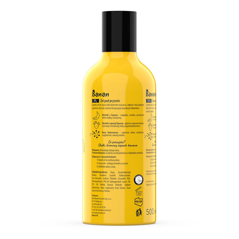 Apis Fruit Shot Banana Shower Gel | 500ml - REGN