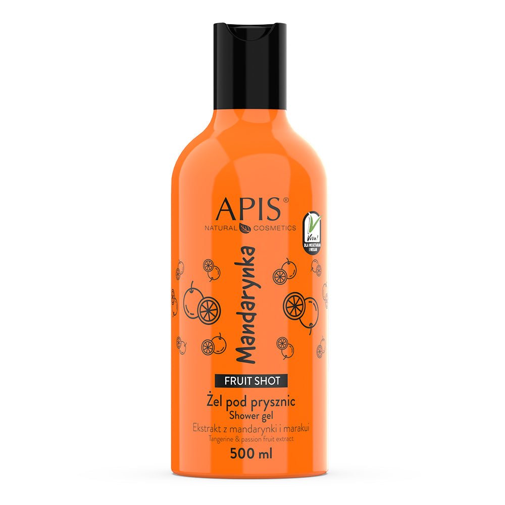Apis Fruit Shot Mandarin Shower Gel | 500ml - REGN