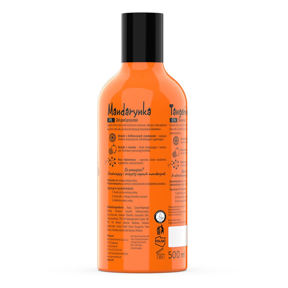 Apis Fruit Shot Mandarin Shower Gel | 500ml - REGN