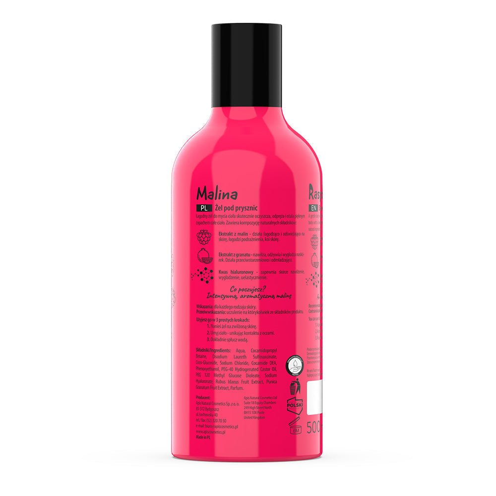 Apis Fruit Shot Raspberry Shower Gel | 500 ml - REGN