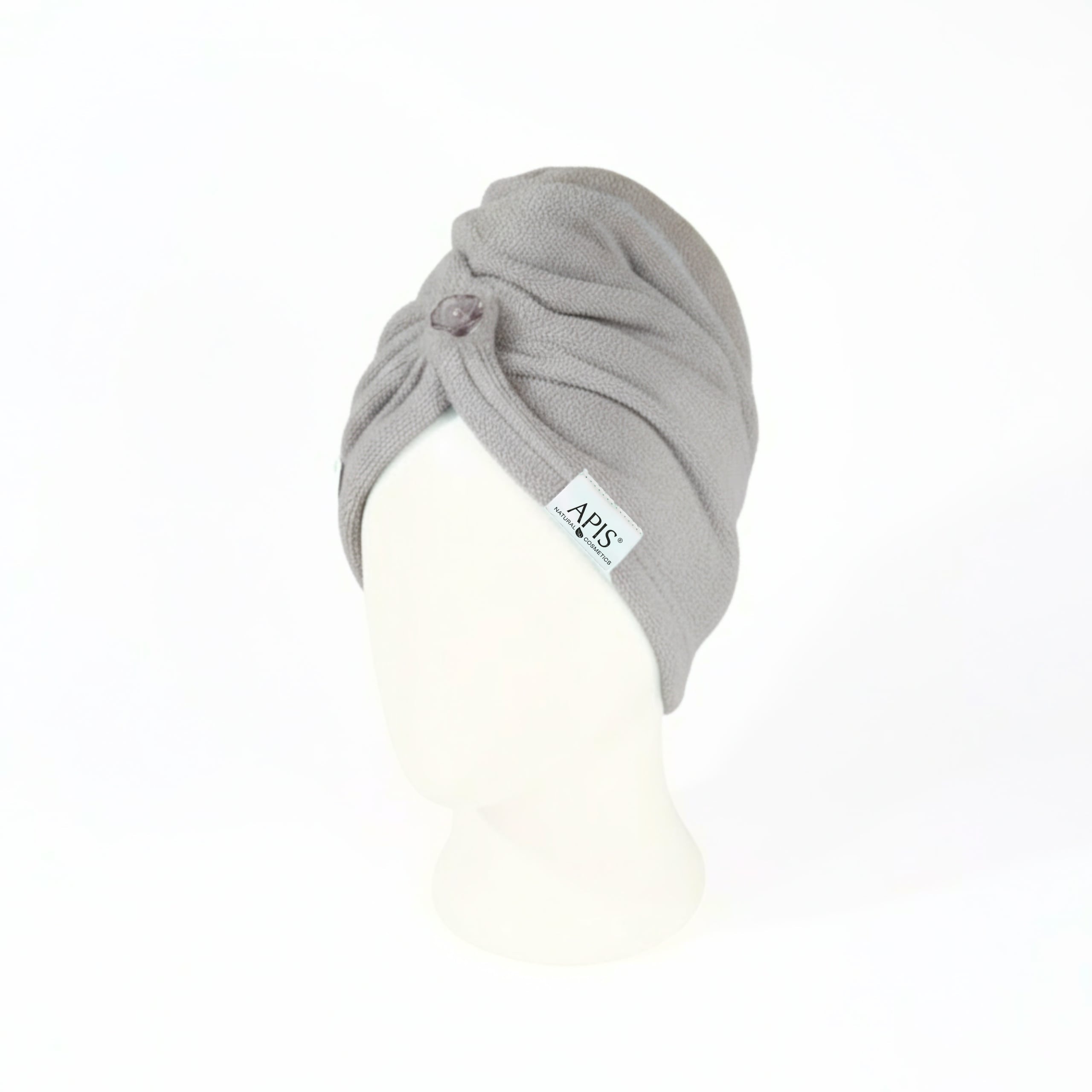 Apis Grey Hair Turban Towel | Quick Drying Microfibre Wrap - REGN