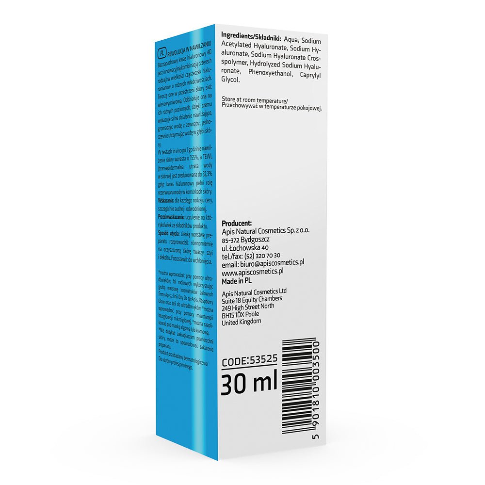 Apis Hyaluron 4D Concentrate – Intensive Hydration Serum | 30ml - REGN