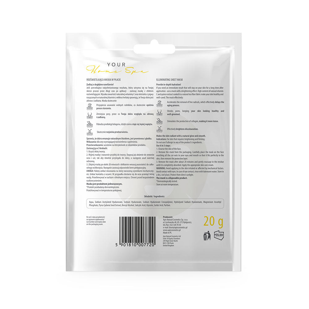 Apis Illuminating & Firming Sheet Mask | 20 g - REGN