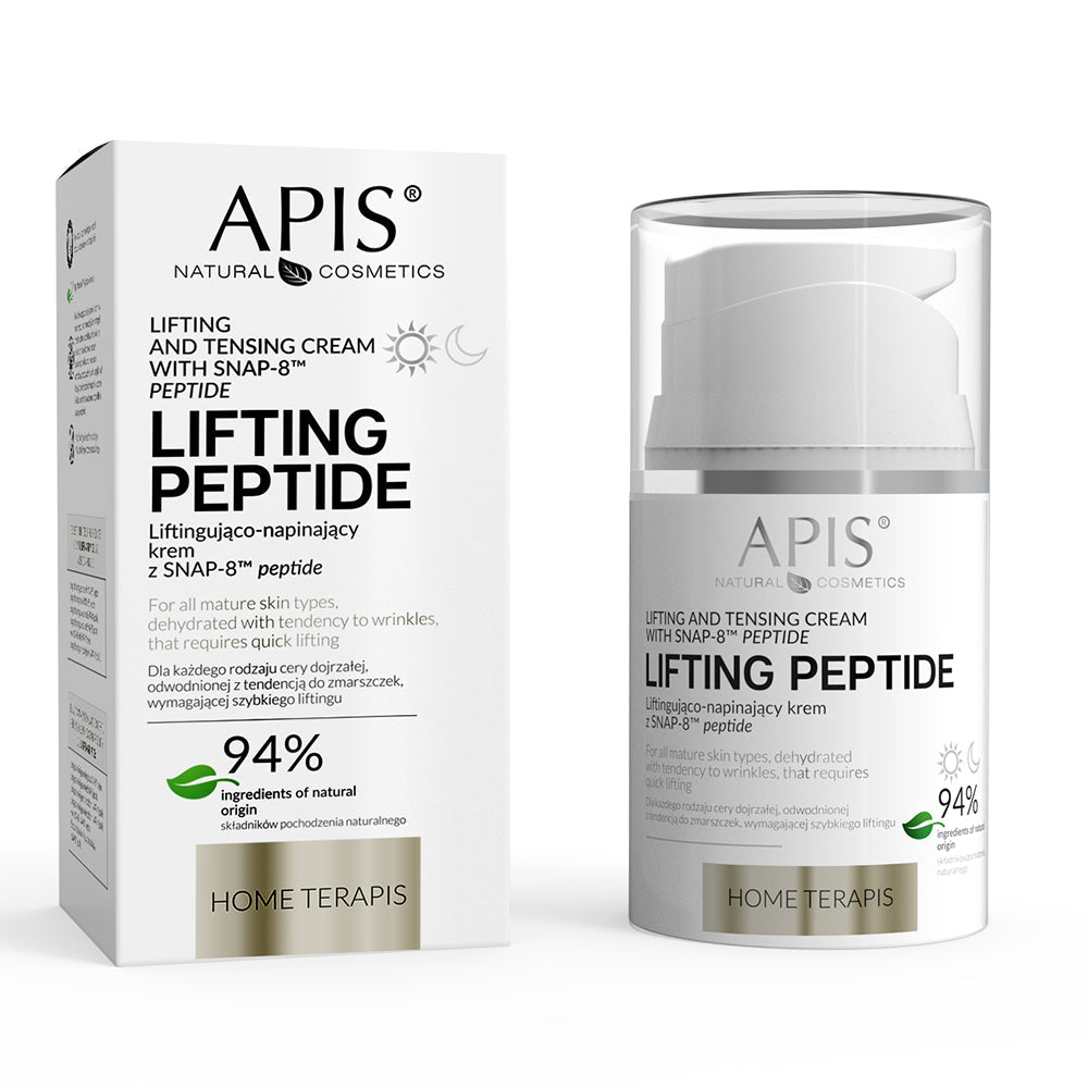 Apis Lifting Peptide Lifting And Tensing Cream with SNAP-8 Peptide | 50ml | Botox-Like - REGN