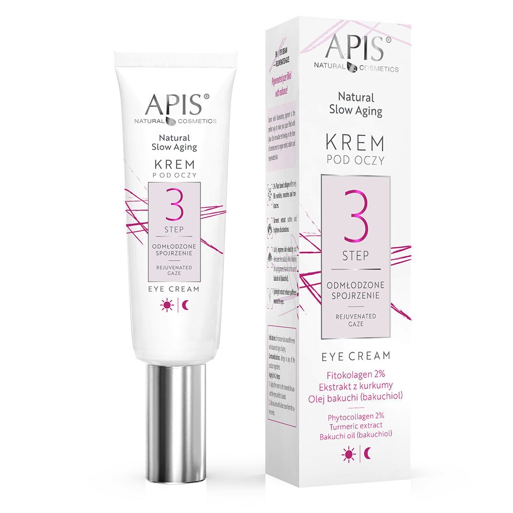 Apis Natural Slow Aging Eye Cream Step 3 Youthful Look | 15ml - REGN