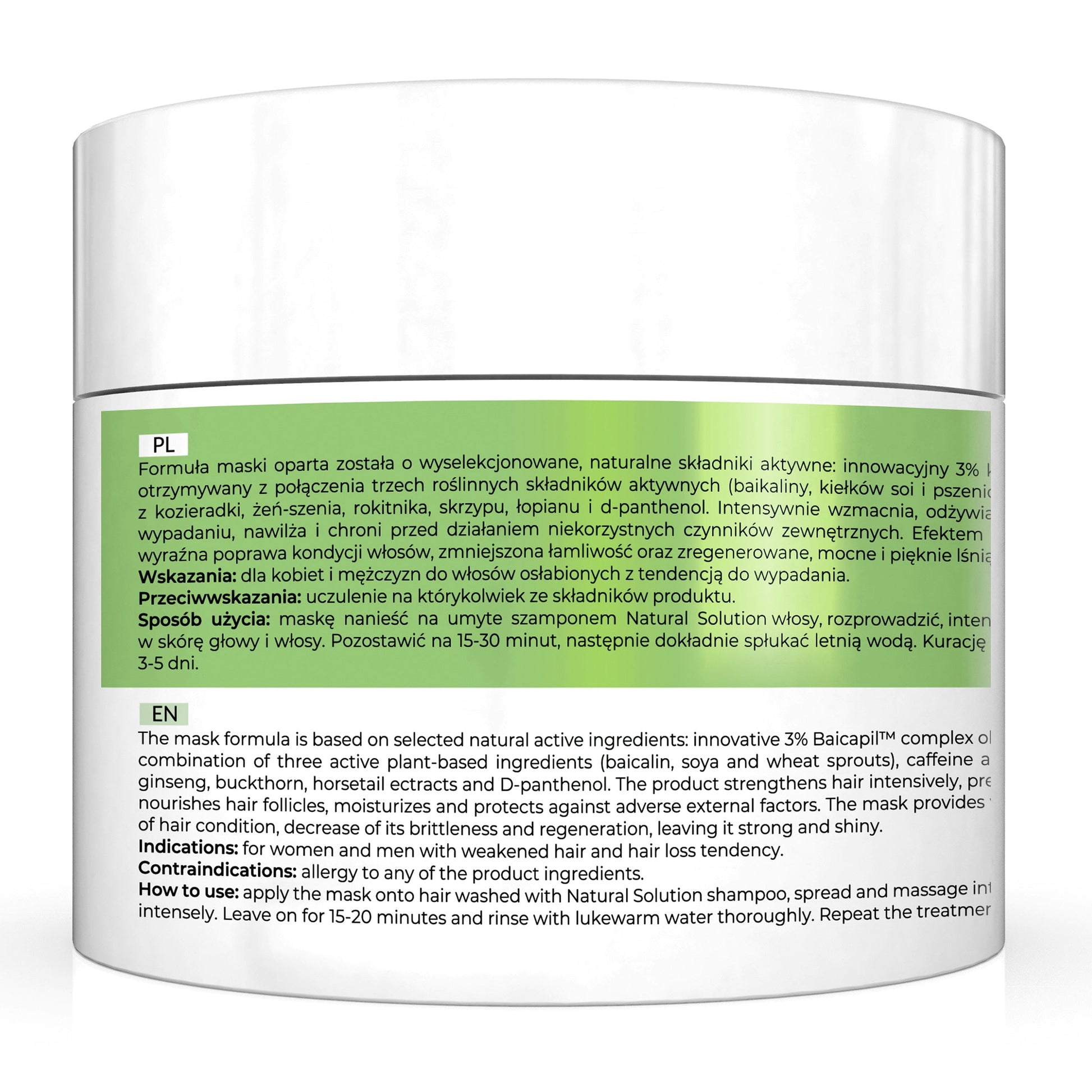 Apis Natural Solution Anti‑Hair Loss Strengthening Mask | 200 ml - REGN