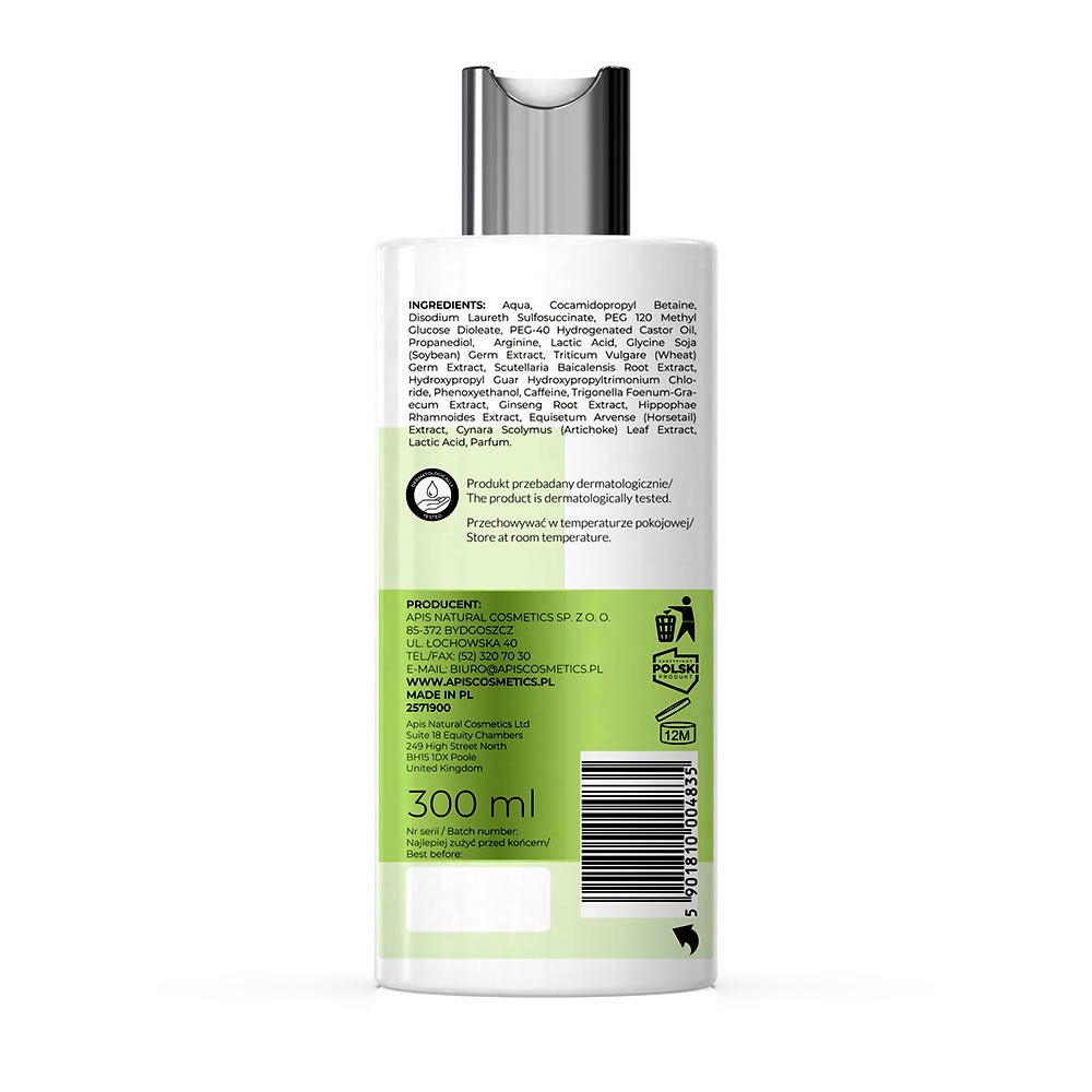 Apis Natural Solution Anti‑Hair Loss Strengthening Shampoo | 300 ml - REGN