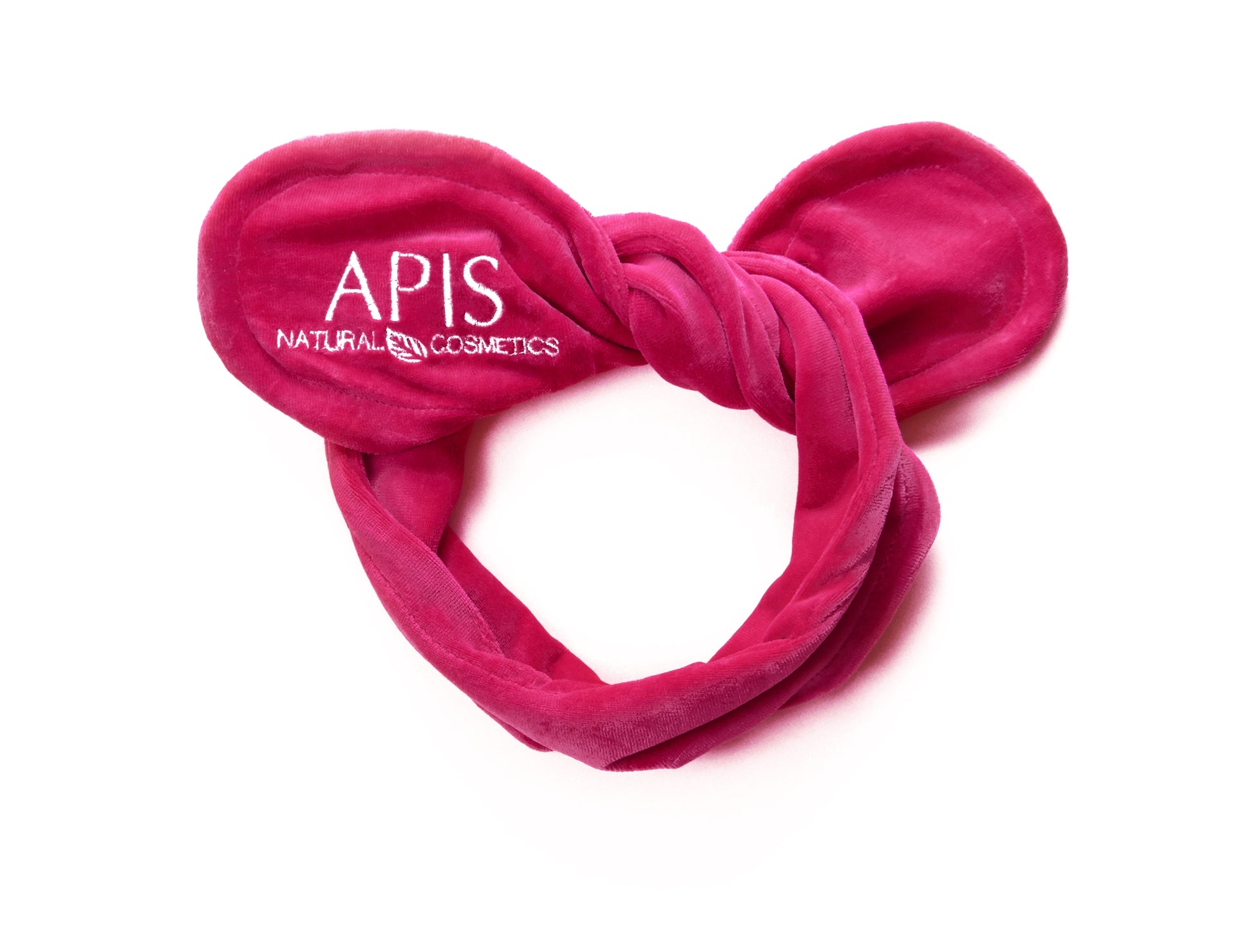 Apis Pink Cosmetic Headband | Tie-Up Bunny Ear Design - REGN