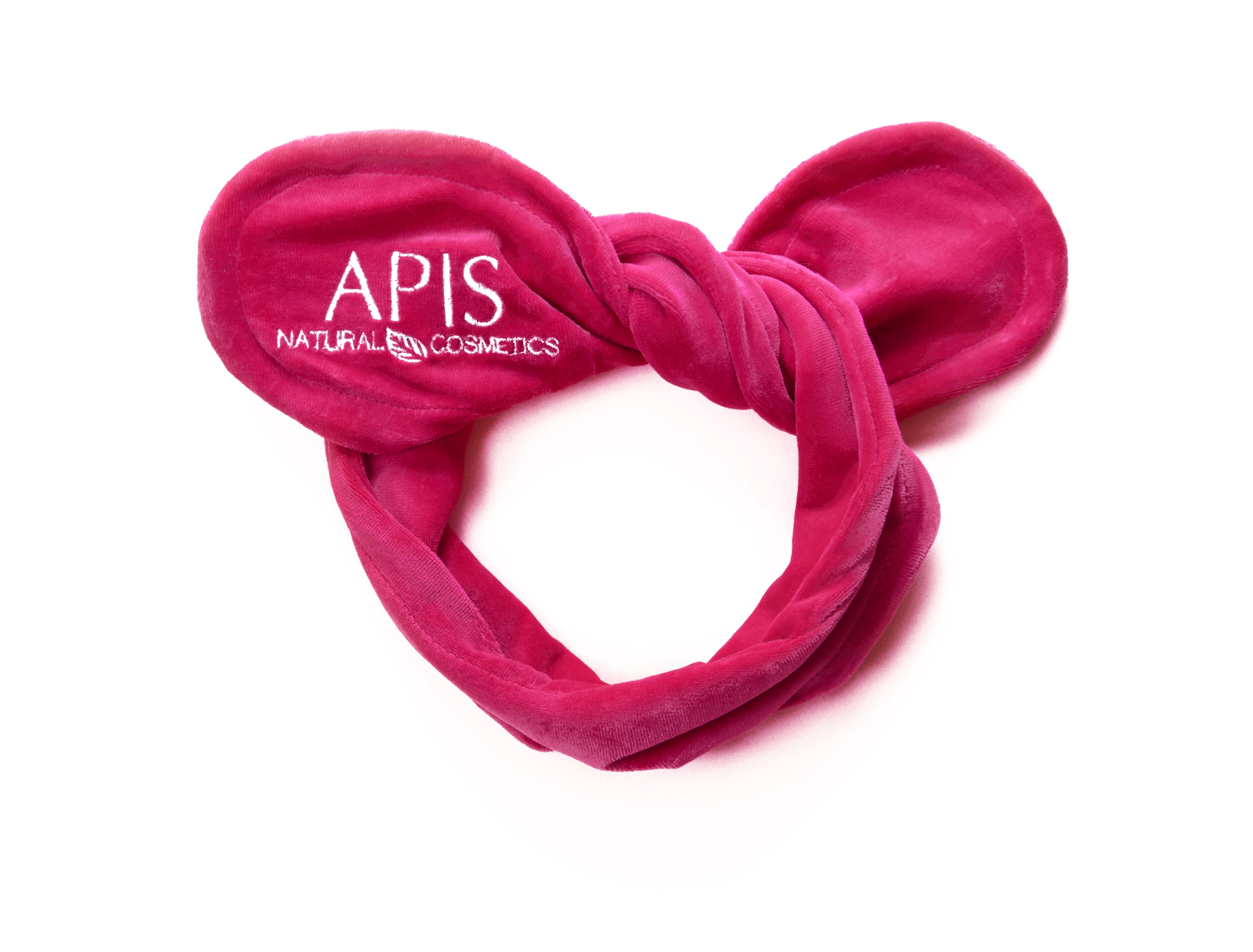 Apis Pink Cosmetic Headband | Tie-Up Bunny Ear Design - REGN