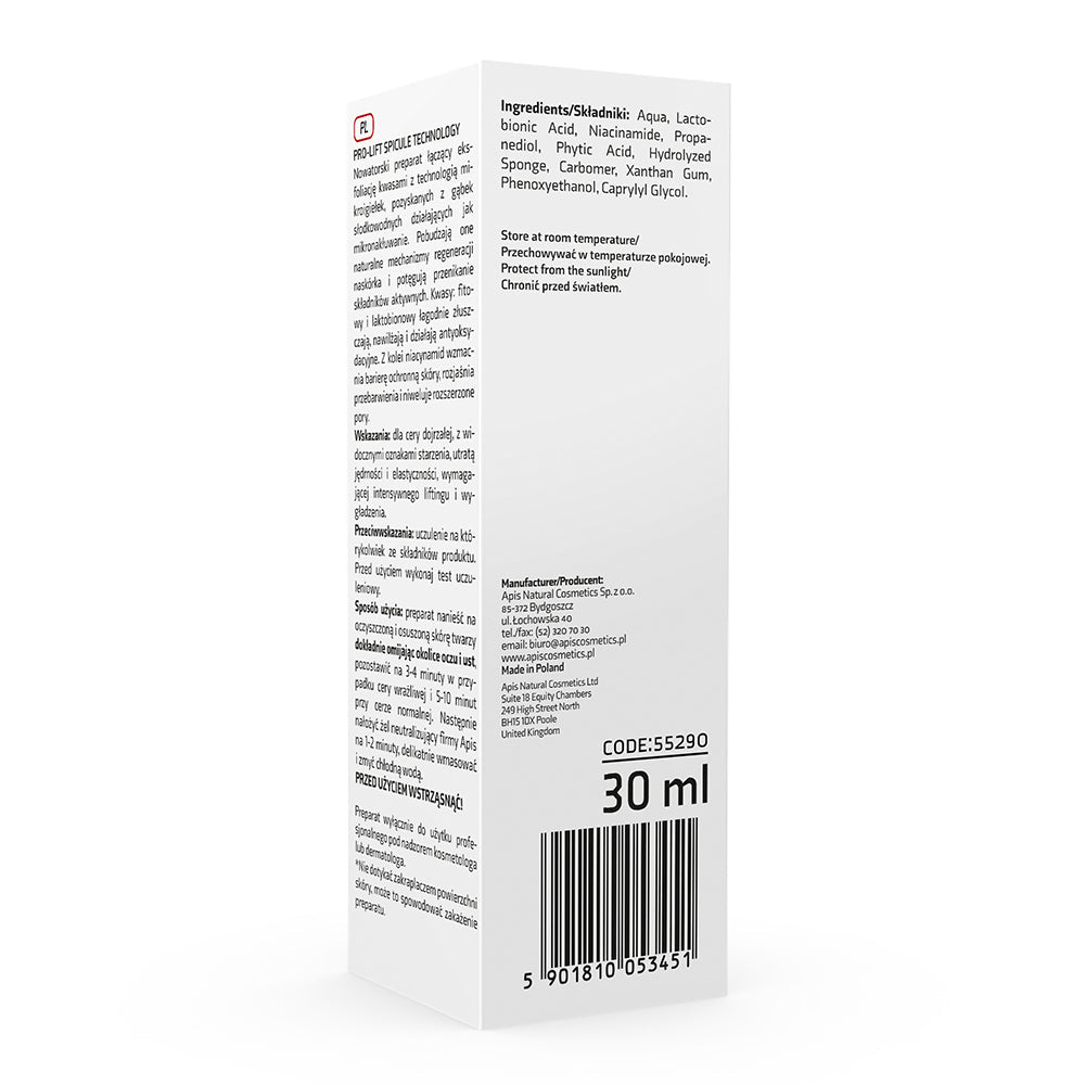 Apis Pro-Lift Spicule Technology Lactobionic & Phytic Acid Treatment | 30ml - REGN