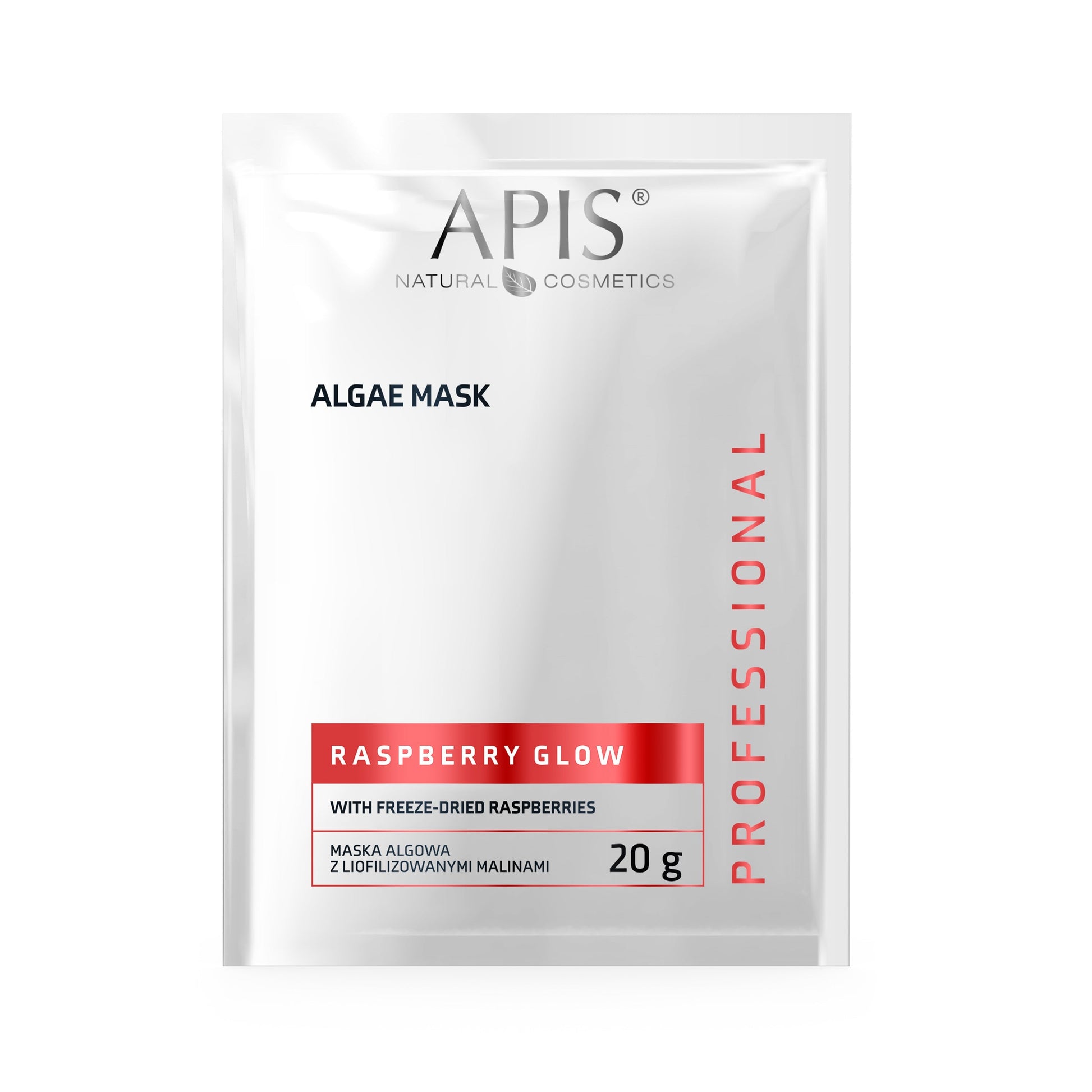 Apis Raspberry Glow Algae Mask with Freeze‑Dried Raspberries | 20 g - REGN