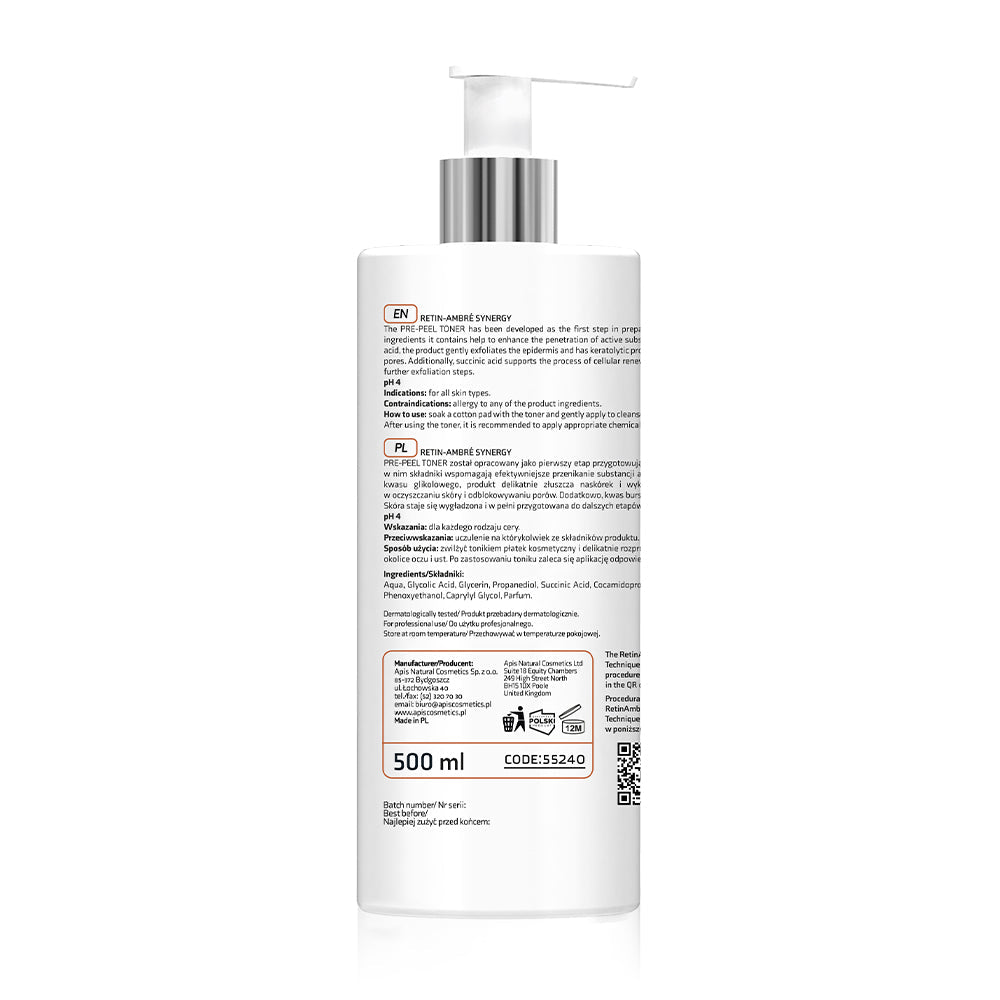 Apis RETIN-AMBRE SYNERGY Pre-exfoliation toner | 500 ml - REGN