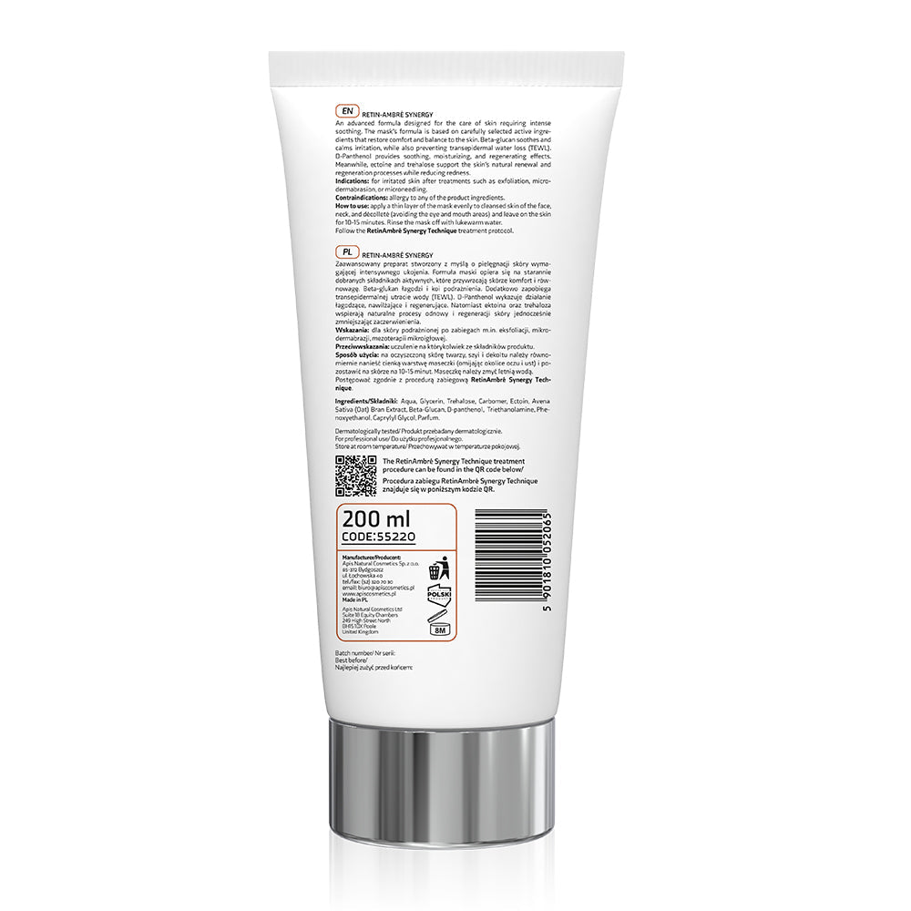 Apis RETIN-AMBRE SYNERGY Soothing Mask with Beta-Glucan & Ectoine | 200ml - REGN