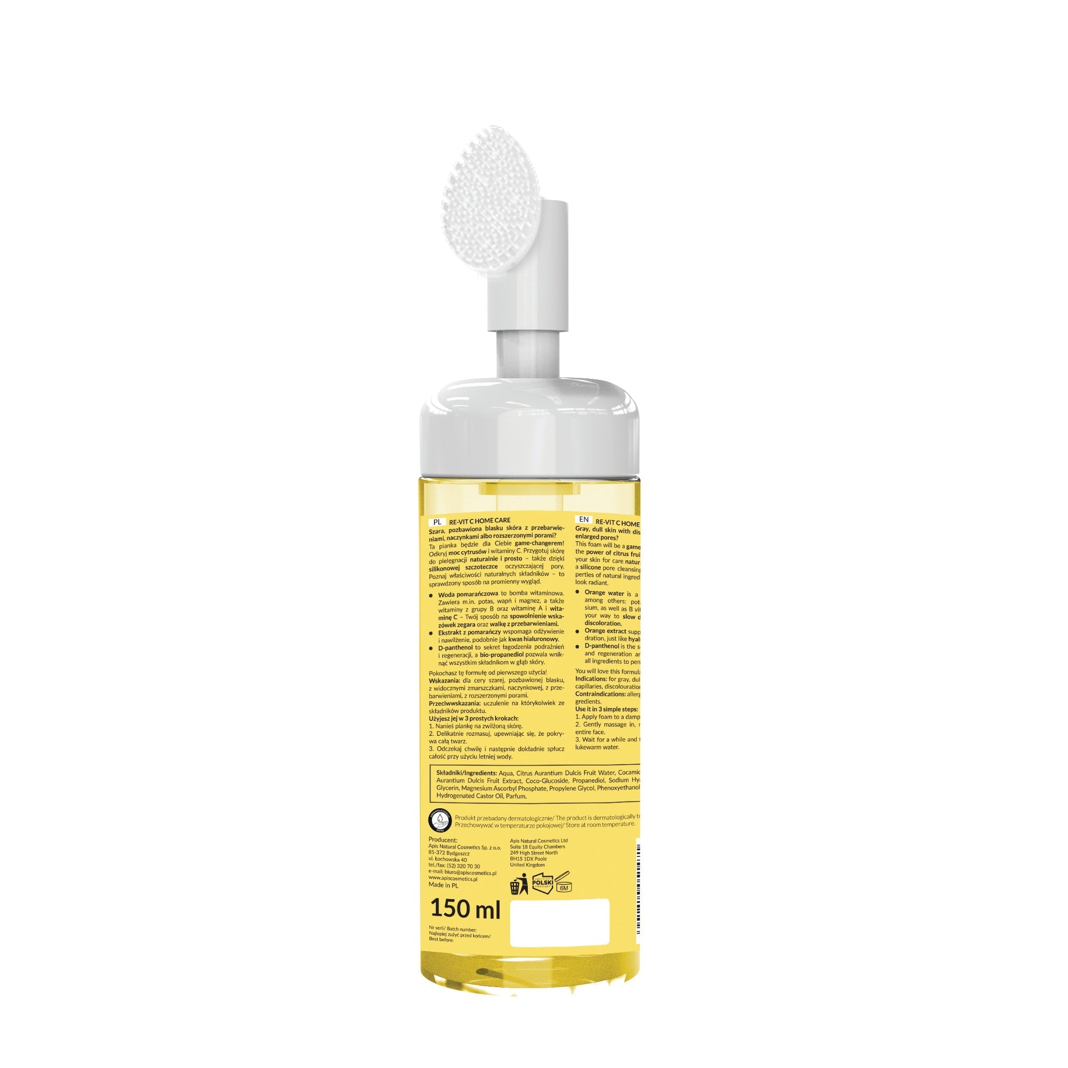 APIS Re‑Vit C Brightening Vitamin C Facial Cleansing Foam | 150 ml - REGN
