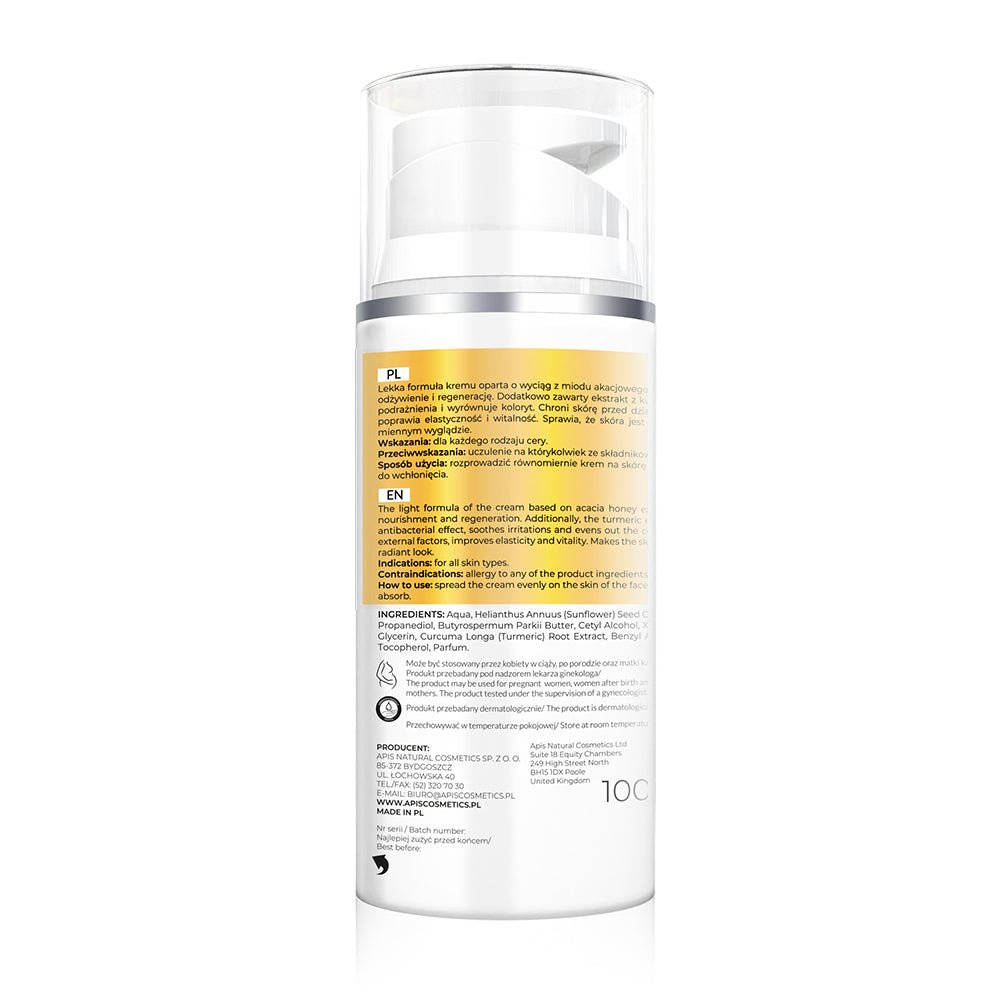 Apis Richness of Honey | Moisturising Cream with Honey & Turmeric | 100ml - REGN