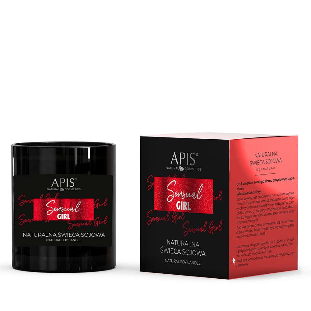 Apis Sensual Girl Natural Soy Candle with Feminine Fragrance | 220 ml - REGN