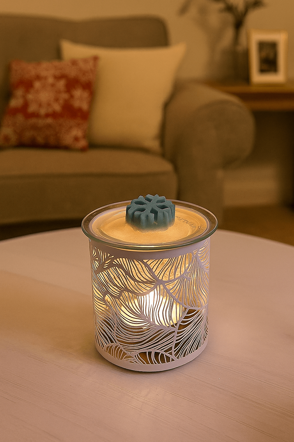 Aroma White Botanicals Metal Jar Sleeve & Wax Melt Warmer - REGN