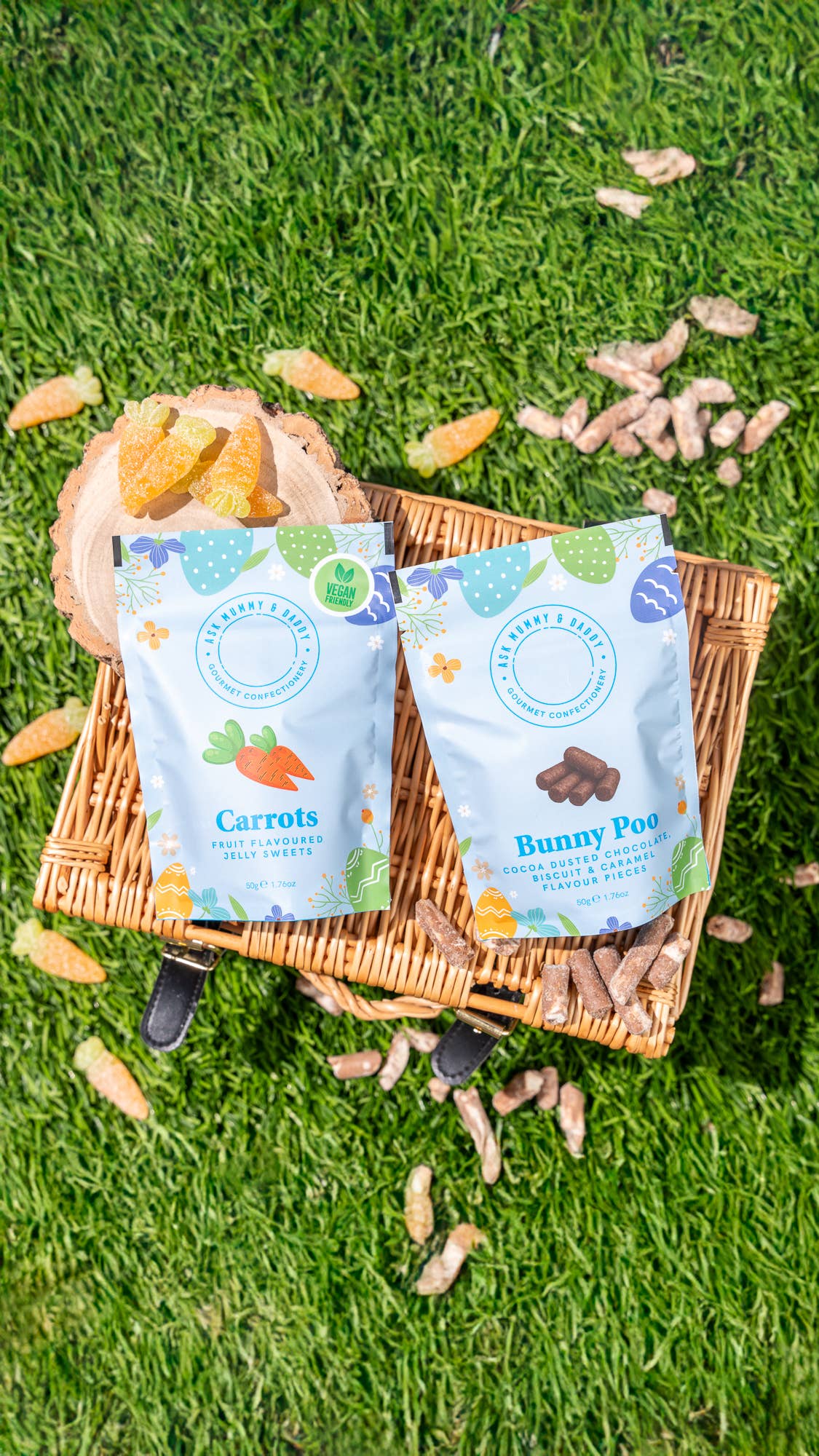 Ask Mummy & Daddy Bunny Poo Pouch – Salted Caramel Chocolate Nibbles - REGN
